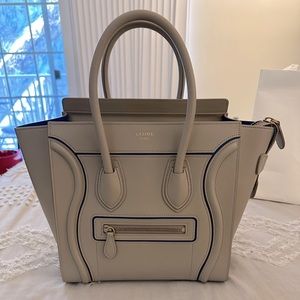 Celine Micro Luggage Sm Calfskin Handbag